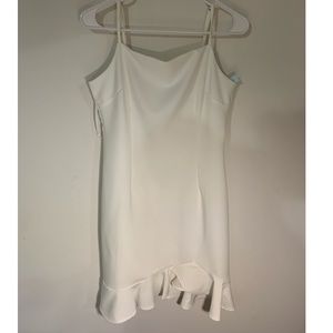 New boutique white mini dress